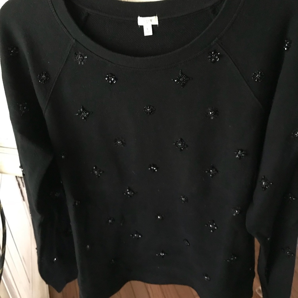 J Crew embellished sweatshirt